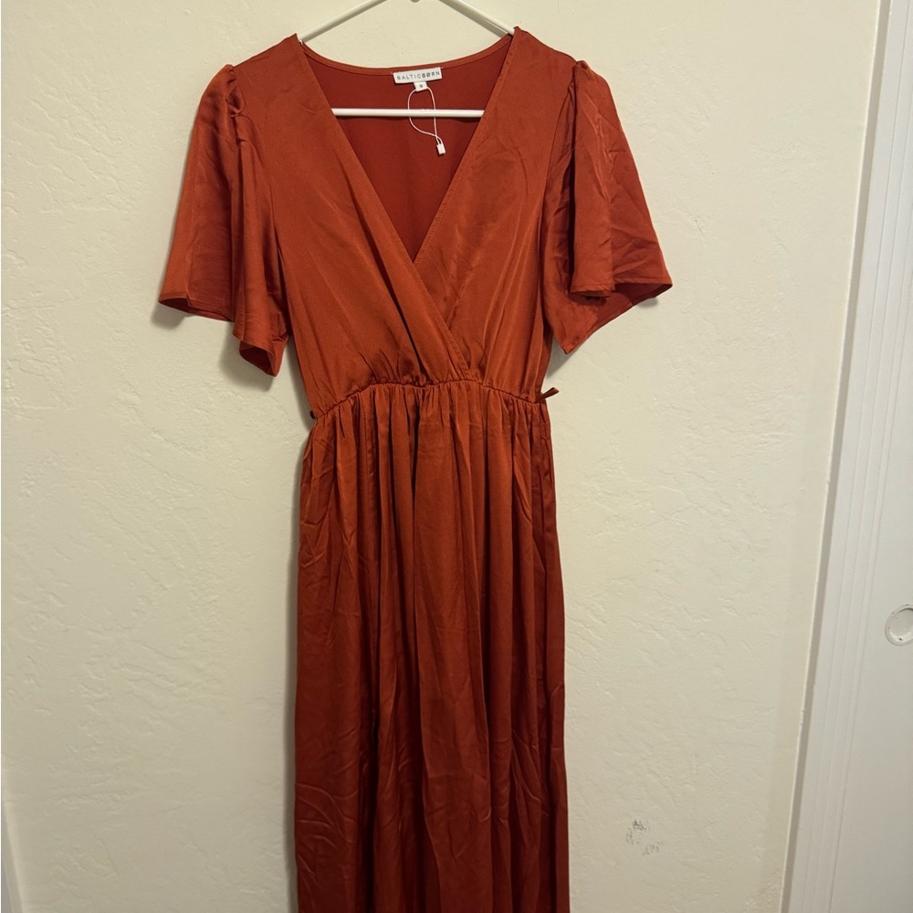 Baltic Born Rust Orange Maxi Dress